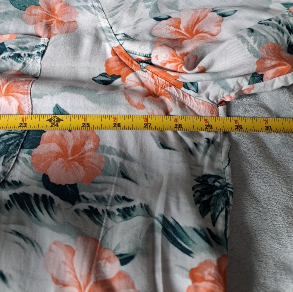 Goodfellow Mens Floral Hawaiian Shirt Button Up Multicolor Tropical 3XL Tall - Picture 7 of 12
